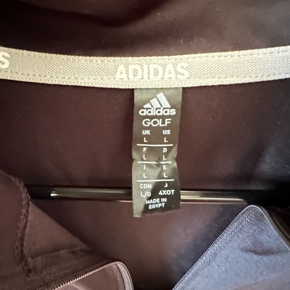 Size Large Adidas Women’s Golf Quarter Zip - Picture 2 of 3